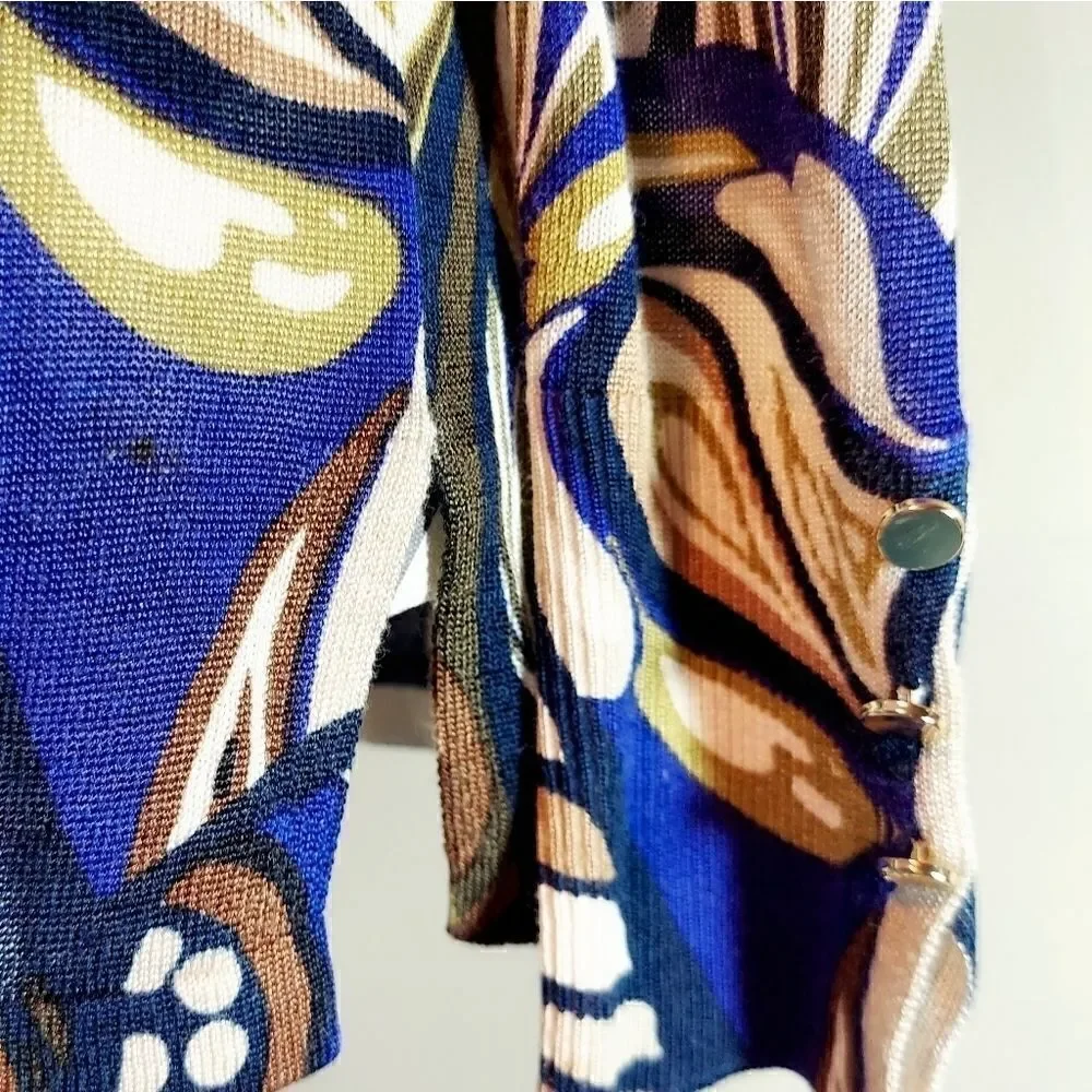 Chico's Zip Neck Sheer Sweater - Picture 4 of 9